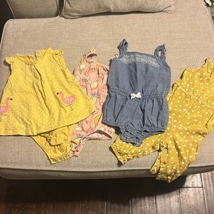Toddler Girls Romper Bundle